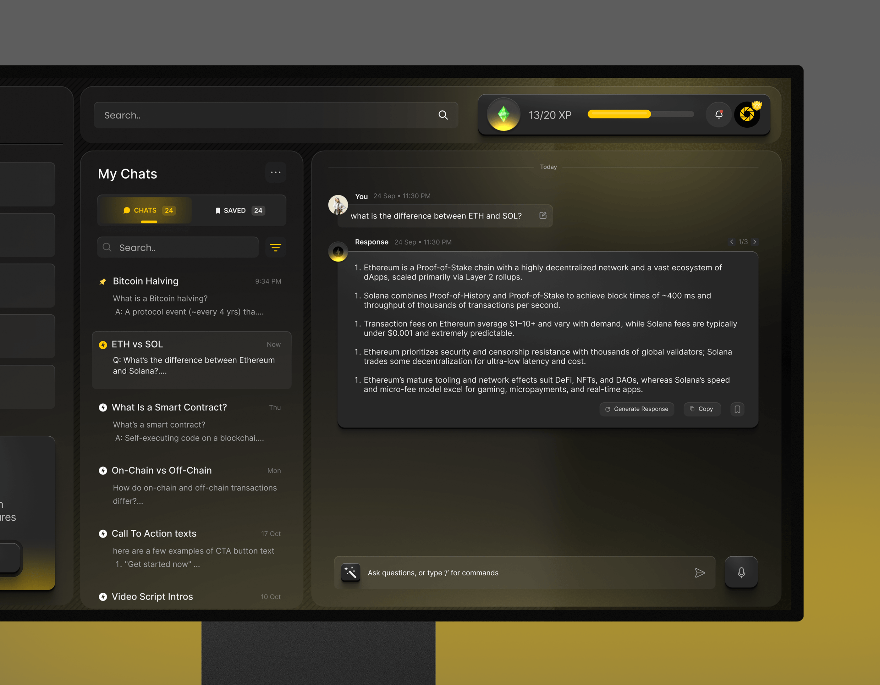 An AI-powered crypto chatbot that makes blockchain simple
